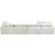 Pemberly Row Modern / Contemporary Cream Velvet Modular Sectional