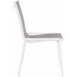 Pemberly Row Modern Gray Outdoor Patio Dining Chair (Set of 2)