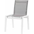 Pemberly Row Modern Gray Outdoor Patio Dining Chair (Set of 2)