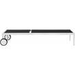 Pemberly Row Modern Black Outdoor Patio Mesh Chaise Lounge Chair