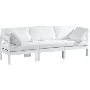 Pemberly Row Modern / Contemporary White Outdoor Patio Modular Sofa