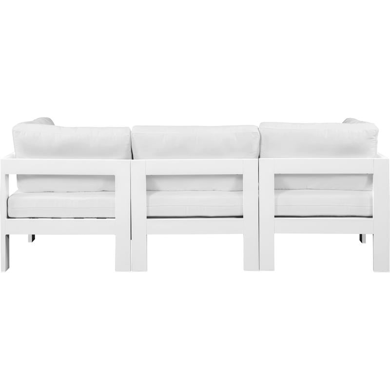Pemberly Row Modern / Contemporary White Outdoor Patio Modular Sofa