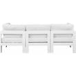 Pemberly Row Modern / Contemporary White Outdoor Patio Modular Sofa