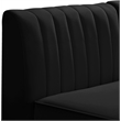 Pemberly Row Modern / Contemporary Black Velvet Modular Sofa