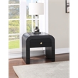 Pemberly Row Modern / Contemporary Wood Veneer Black Finish End Table