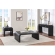 Pemberly Row Modern / Contemporary Wood Veneer Black Finish End Table