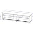 Pemberly Row 4 Shelves Wood TV Stand for TVs up to 65
