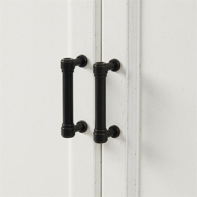 Pemberly Row 3-PC Entertainment Center/Sideboard & Bookcases in White