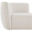 Pemberly Row Modern / Contemporary Cream Finish Fabric Chaise