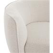 Pemberly Row Modern / Contemporary Cream Finish Fabric Chaise