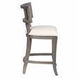 Pemberly Row Modern Wood Padded Counter Height Chair in Gray Wash