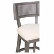 Pemberly Row Modern Wood Padded Counter Height Chair in Gray Wash