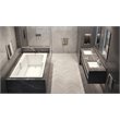 Pemberly Row Rectangle Soaking Bathtub 60