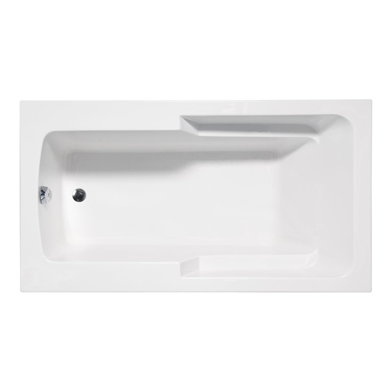 Pemberly Row Rectangle Soaking Bathtub 60