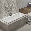 Pemberly Row Whirlpool/Massaging Air Jet Bathtub 60