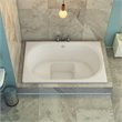Pemberly Row Rectangle Soaking Bathtub 60