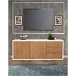 Pemberly Row Modern / Contemporary TV Console in White Finish