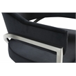 Pemberly Row Contemporary Black Velvet Dining Chair (Set of 2)