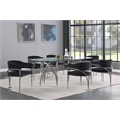 Pemberly Row Contemporary Black Velvet Dining Chair (Set of 2)