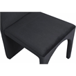 Pemberly Row Modern Black Velvet Dining Side Chair (Set of 2)