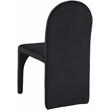 Pemberly Row Modern Black Velvet Dining Side Chair (Set of 2)