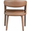 Pemberly Row Modern / Contemporary Brown Vegan Leather Dining Chair