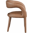 Pemberly Row Modern / Contemporary Brown Vegan Leather Dining Chair