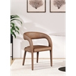 Pemberly Row Modern / Contemporary Brown Vegan Leather Dining Chair