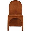 Pemberly Row Modern Cognac Velvet Dining Side Chair (Set of 2)