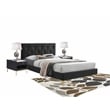 Pemberly Row Modern Mid-Century Modern Platfoam Bed Queen Size