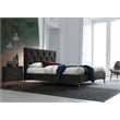 Pemberly Row Modern Mid-Century Modern Platfoam Bed Queen Size