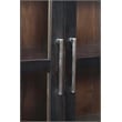 Pemberly Row Tall Cabinet in Dark Gray Finish on Mango Solid Wood