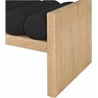 Pemberly Row Modern / Contemporary Luxurious Black Boucle Fabric Bench