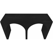 Pemberly Row Modern / Contemporary Black Finish Oak Console Table