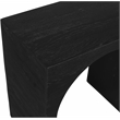 Pemberly Row Modern / Contemporary Black Finish Oak Console Table