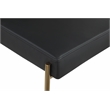 Pemberly Row Modern Black Vegan Leather / Boucle Counter Stool