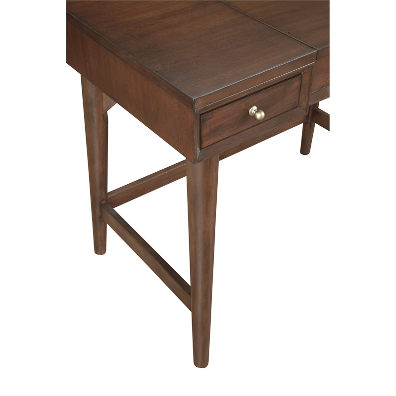 Pemberly Row Modern / Contemporary Bedroom Vanity in Walnut Finish