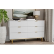 Pemberly Row Modern / Contemporary 6 Drawer Dresser in White