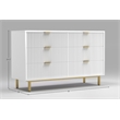 Pemberly Row Modern / Contemporary 6 Drawer Dresser in White