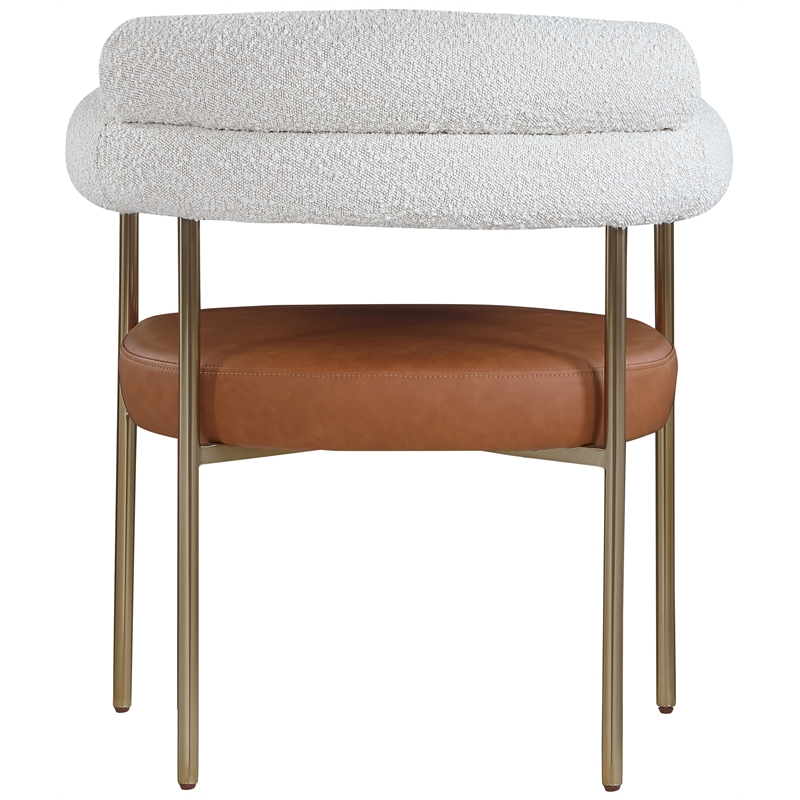 Pemberly Row Modern / Contemporary Cognac Dining Chair (Set of 2)