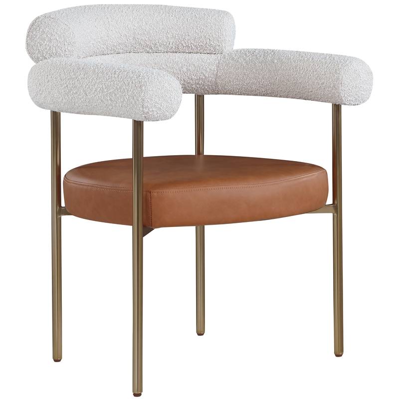 Pemberly Row Modern / Contemporary Cognac Dining Chair (Set of 2)