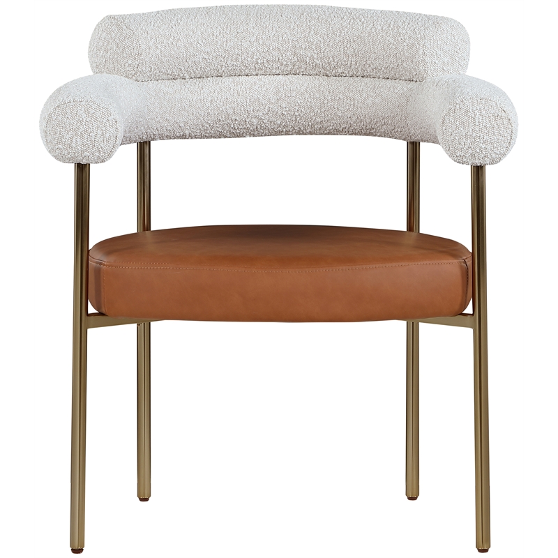 Pemberly Row Modern / Contemporary Cognac Dining Chair (Set of 2)