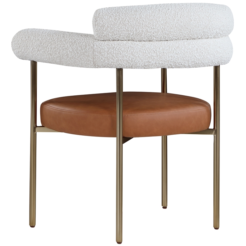 Pemberly Row Modern / Contemporary Cognac Dining Chair (Set of 2)