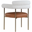 Pemberly Row Modern / Contemporary Cognac Dining Chair (Set of 2)