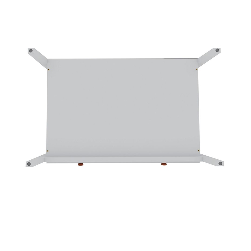 Pemberly Row Modern 2-Drawer Wood Full Wardrobe Armoire in White