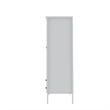 Pemberly Row Modern 2-Drawer Wood Full Wardrobe Armoire in White