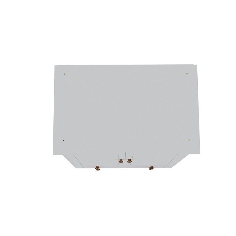 Pemberly Row Modern 2-Drawer Wood Full Wardrobe Armoire in White