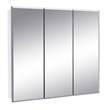 Pemberly Row Modern 24-Inch Wood Medicine Cabinet Mirror in White