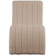 Pemberly Row Modern / Contemporary Beige Teddy Fabric Chaise