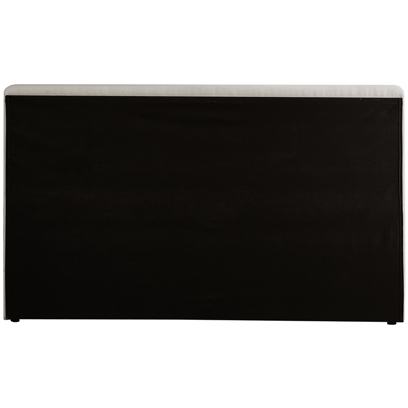 Pemberly Row Contemporary Beige Linen Textured Fabric King Bed